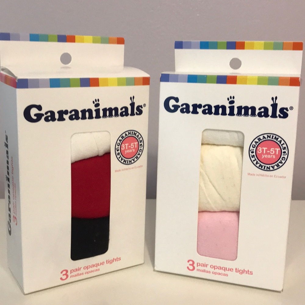 Girls opaque tights.